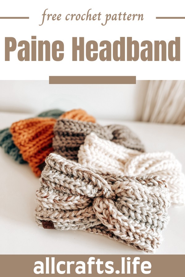 Crochet Paine Headband Pattern