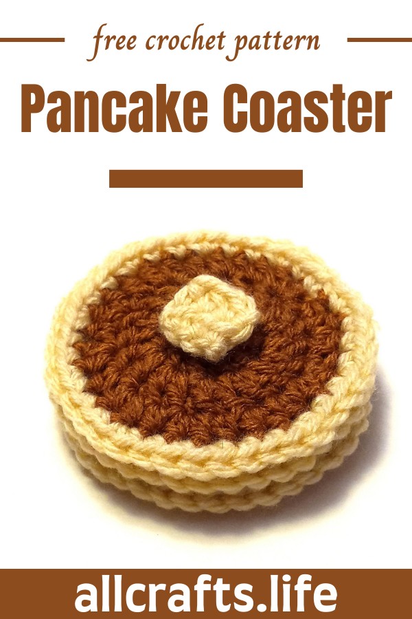 Crochet Pancake Coaster Pattern