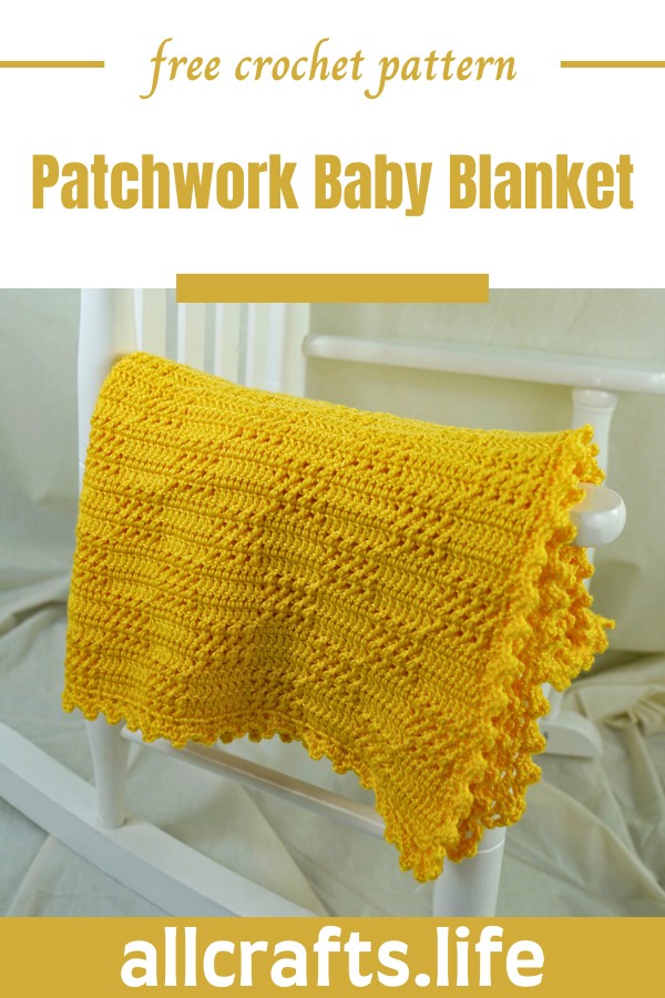 Crochet Patchwork Baby Blanket Pattern