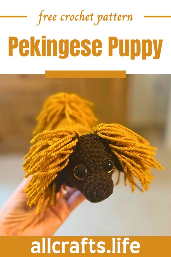 Crochet Pekingese Puppy Pattern