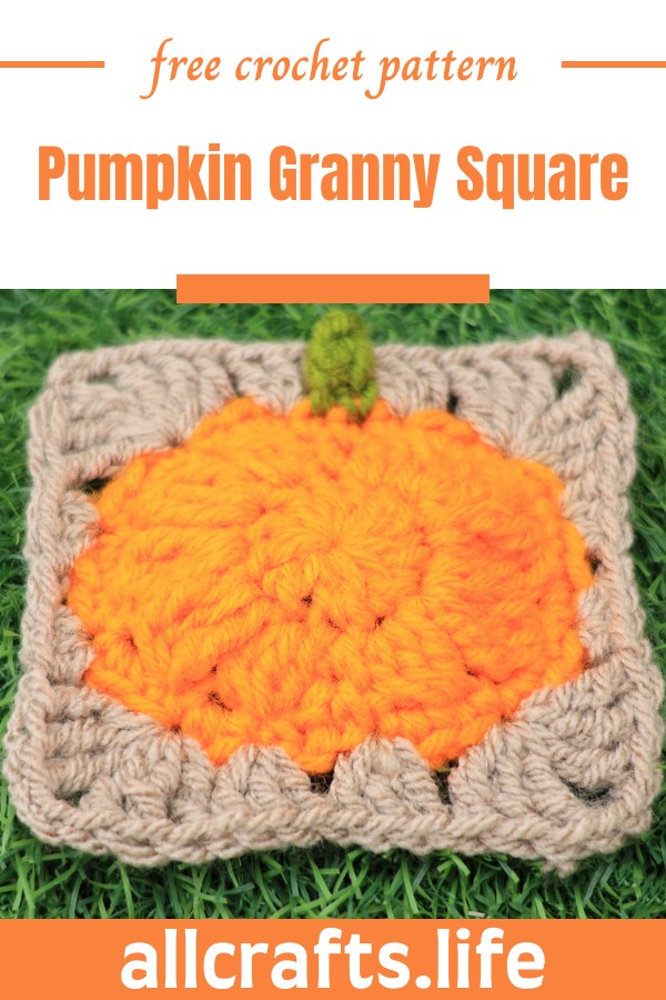 Crochet Pumpkin Granny Square Pattern