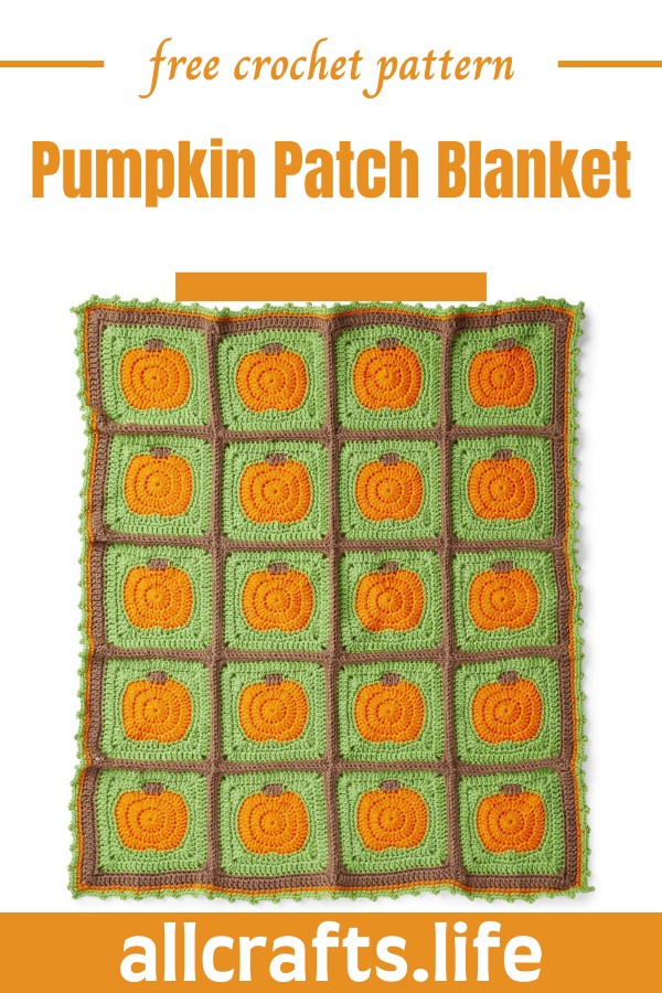 Crochet Pumpkin Patch Blanket Pattern