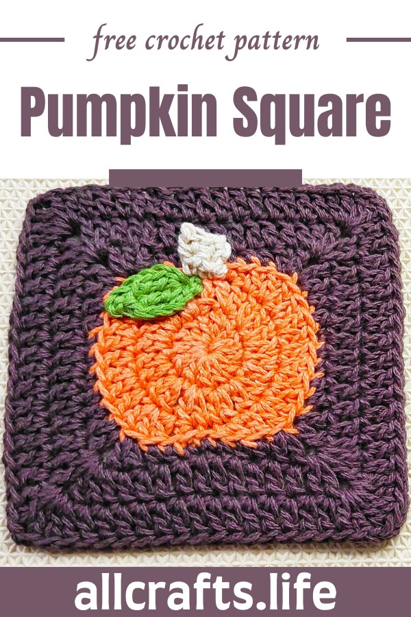 Crochet Pumpkin Square Pattern