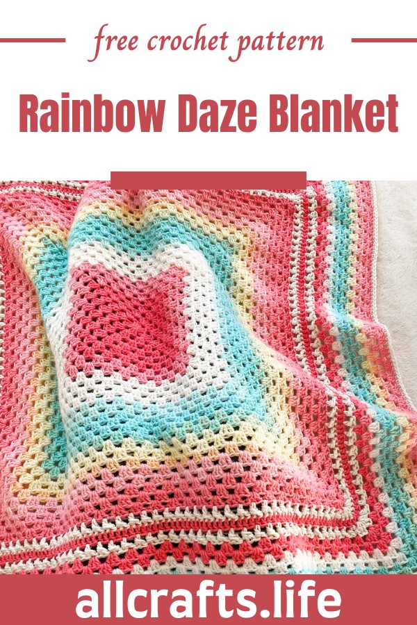 Crochet Rainbow Daze Blanket Pattern