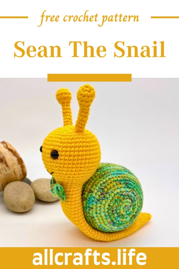 Crochet Sean The Snail Pattern