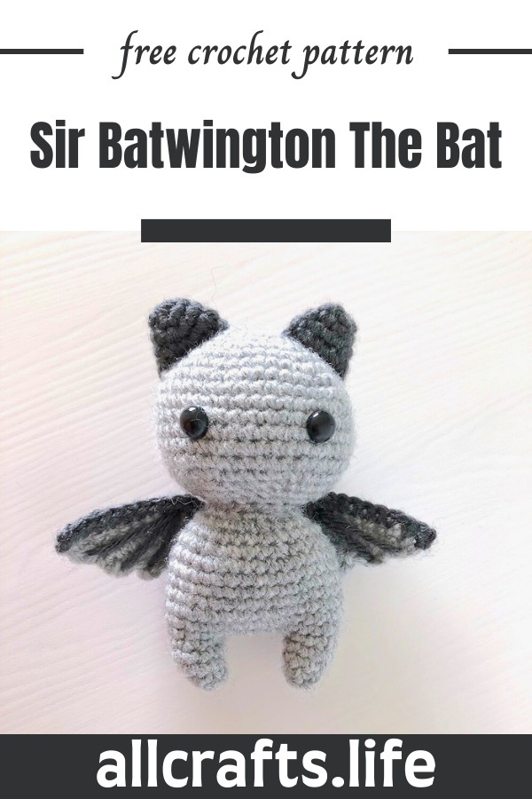 Crochet Sir Batwington The Bat Pattern