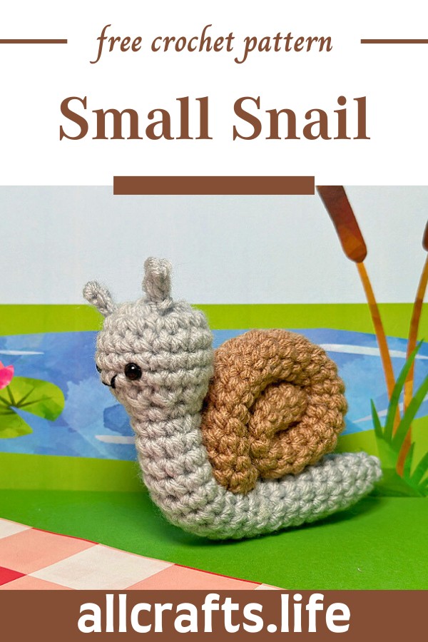 Crochet Small Snail Pattern