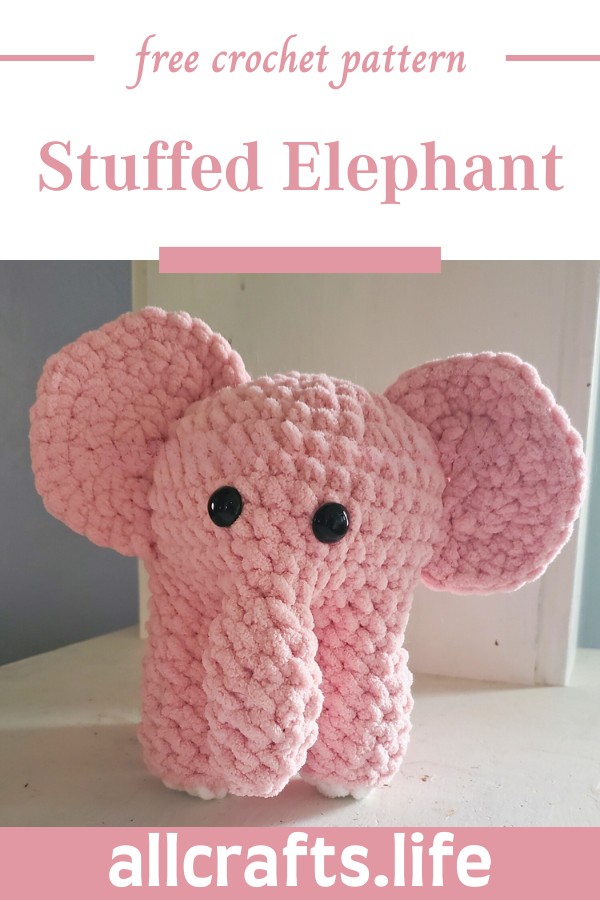 Crochet Stuffed Elephant Pattern