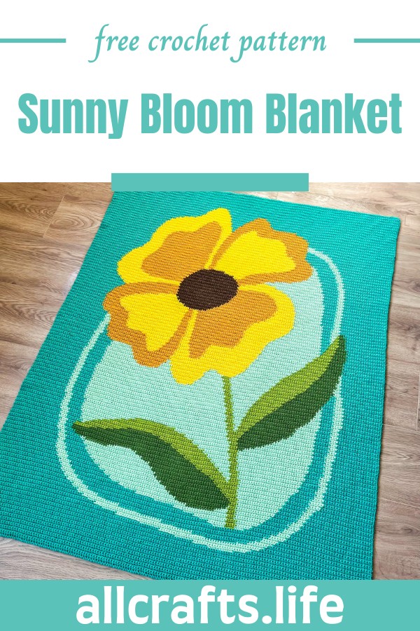 Crochet Sunny Bloom Blanket Pattern