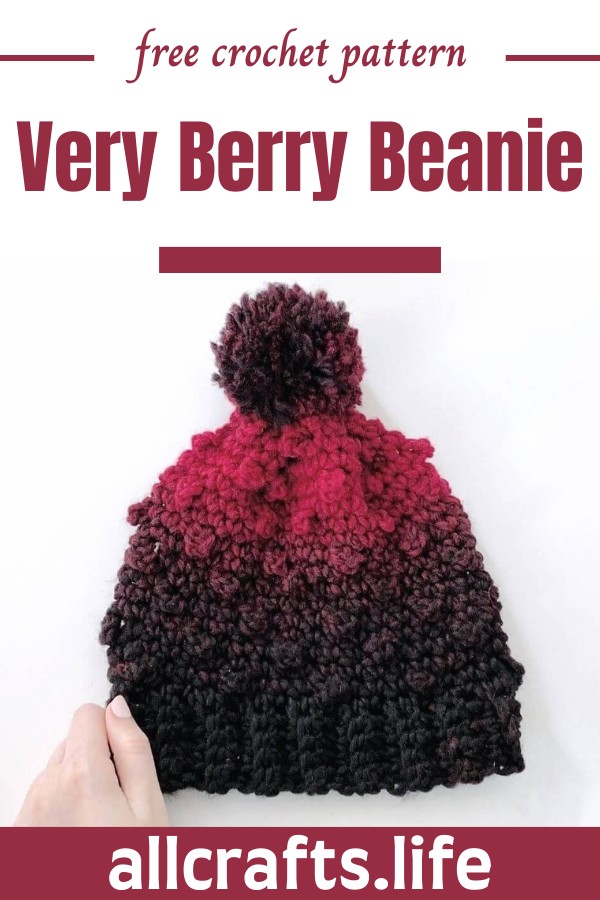 Crochet Very Berry Beanie Pattern