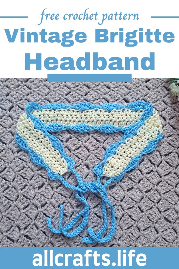 Crochet Vintage Brigitte Headband Pattern