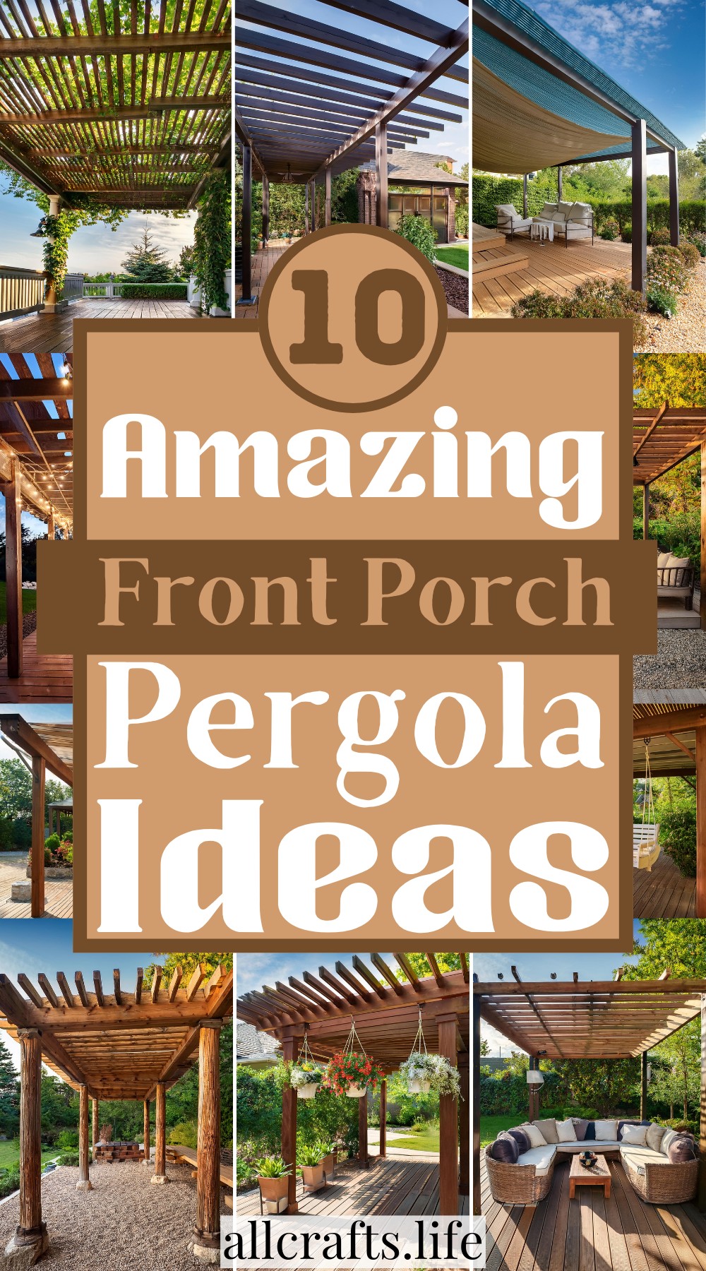 Front Porch Pergola Ideas