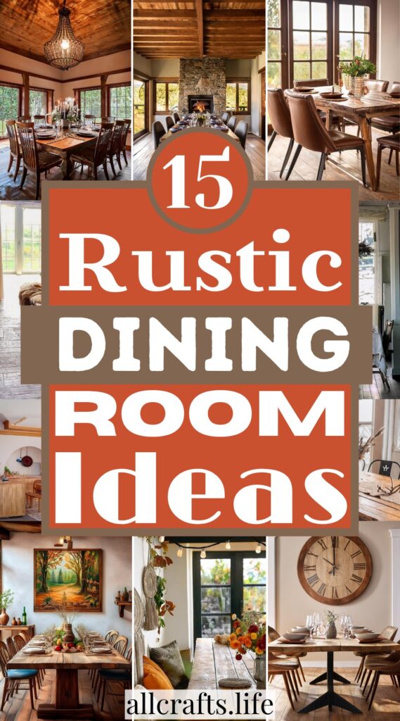 15 Rustic & Classic Dining Room Ideas - All Crafts