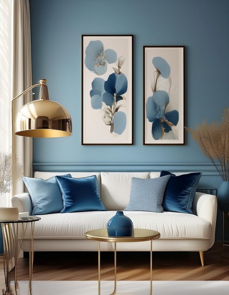 10 Ocean Inspired Blue And Cream Living Room Ideas - All Crafts