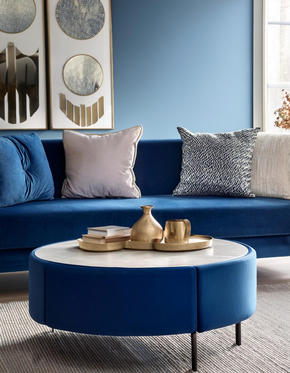 Blue Coffee Table