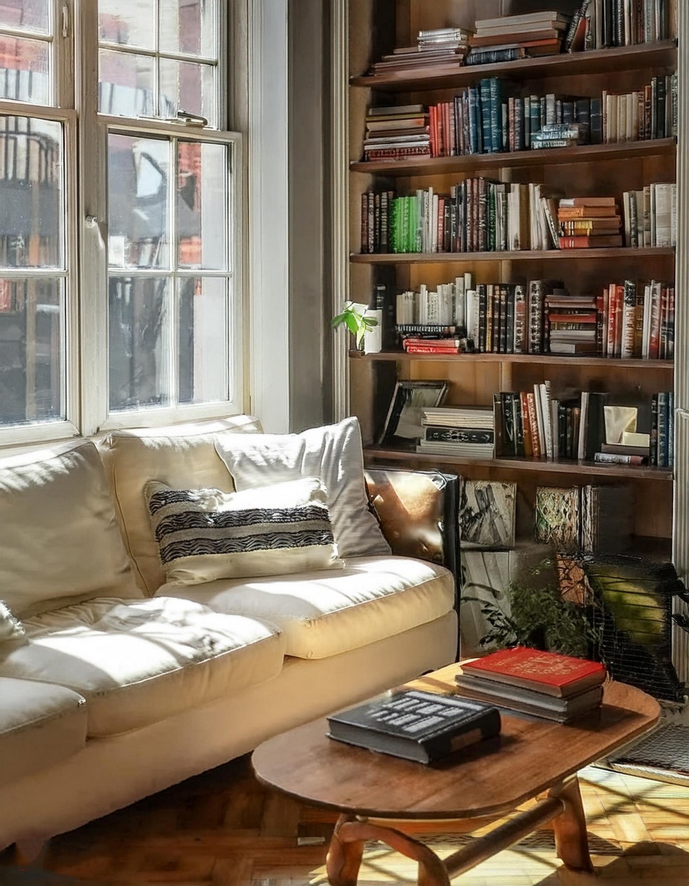 Cozy Reading Nook with Natural Light