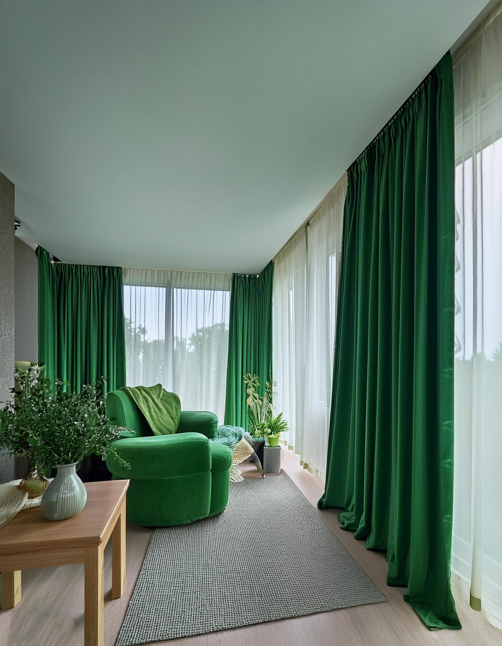 Forest Green Curtains