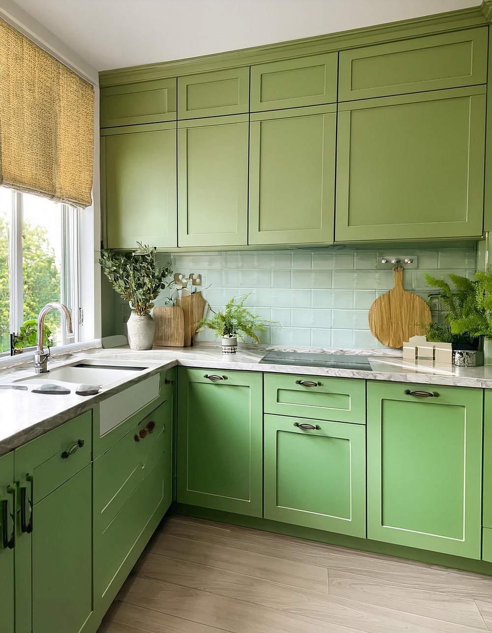 Key Lime Green Cabinets