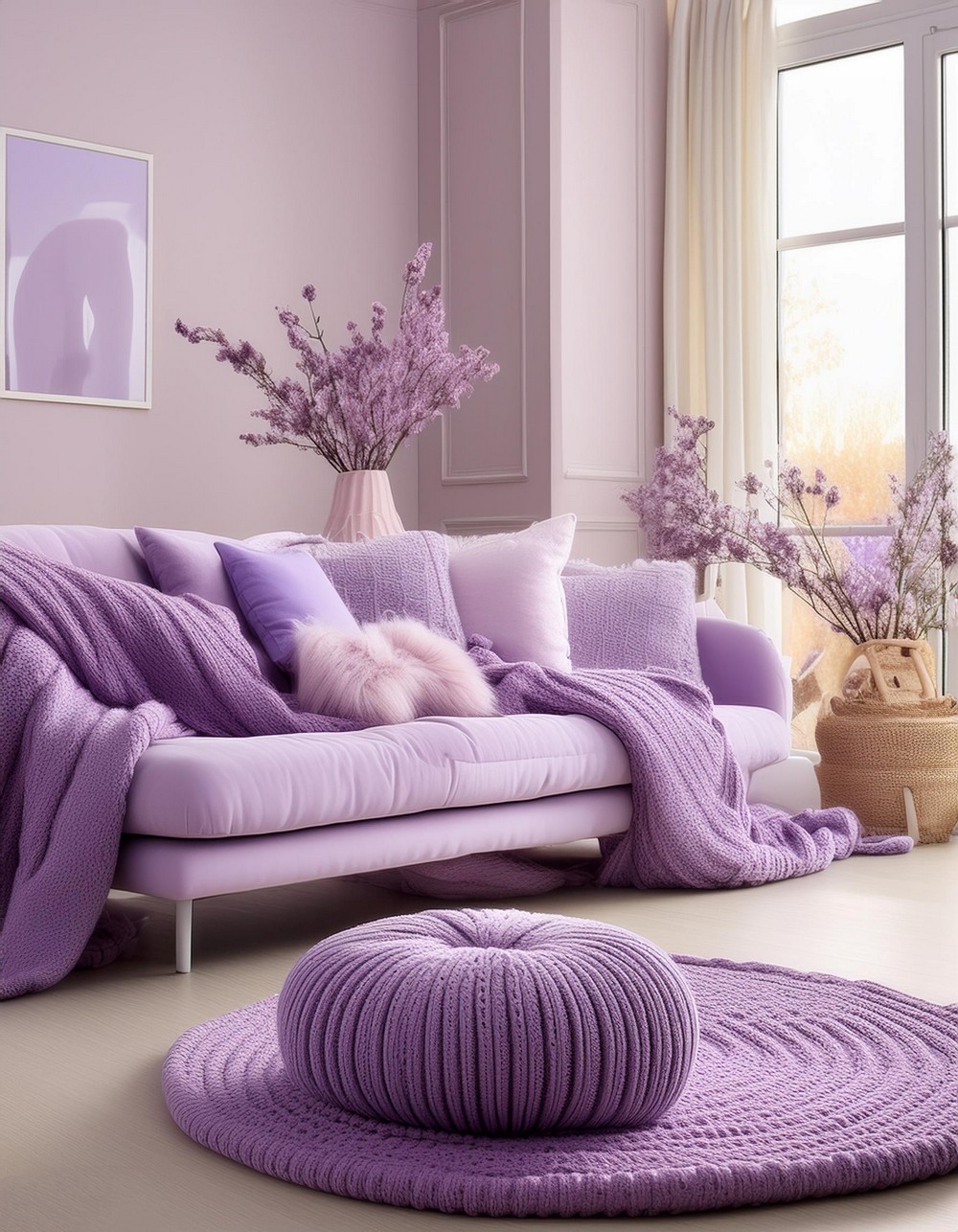 Lilac Throws