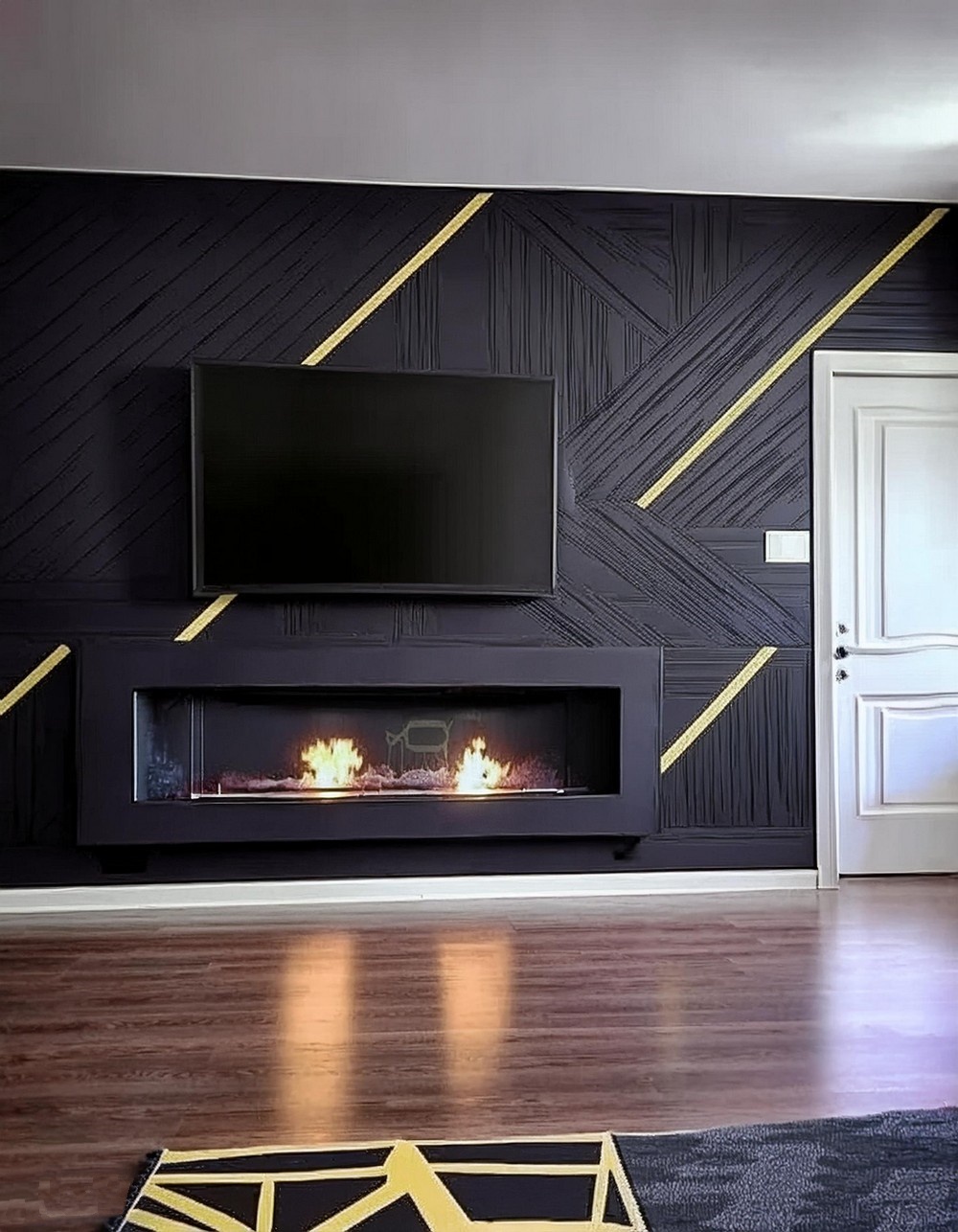 Modern Geometric Accent Wall