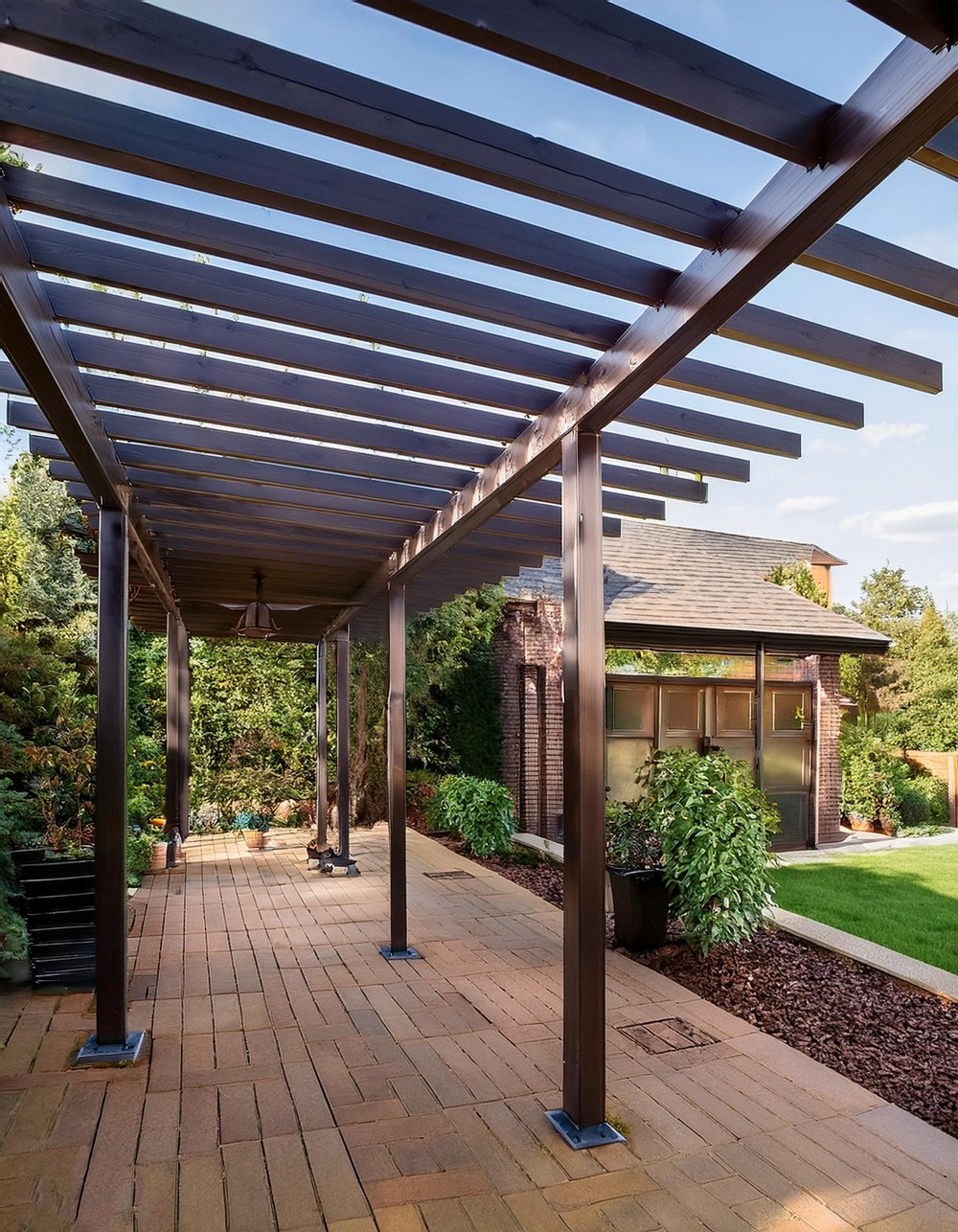 Modern Metal Pergola