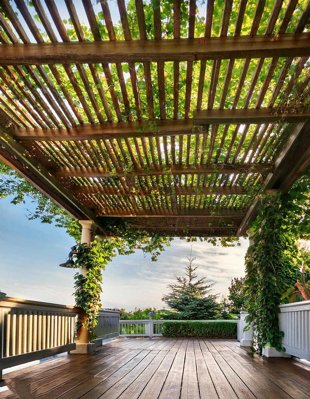 Pergola with Climbing Vines