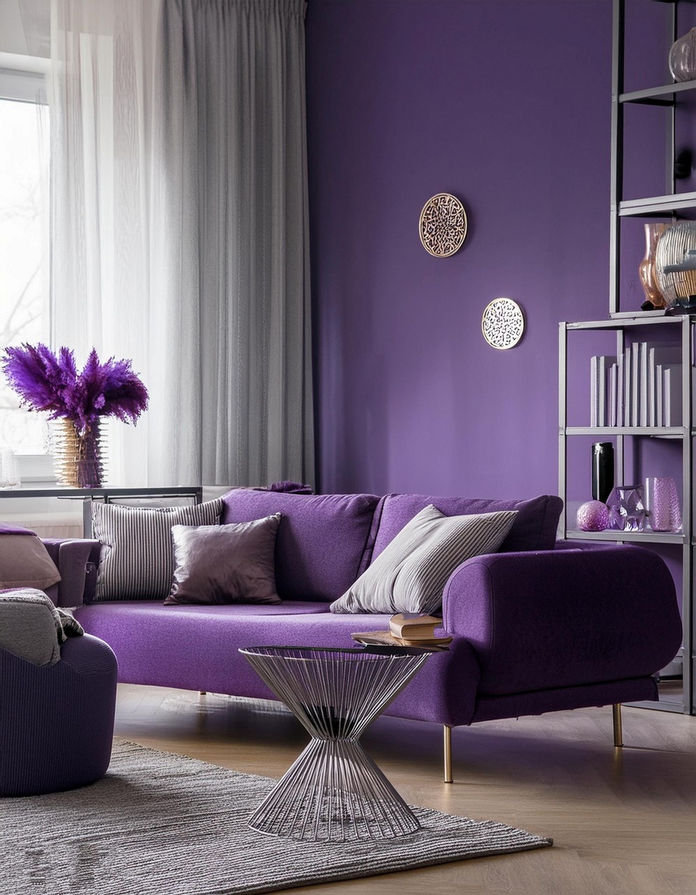 Purple and Grey Harmony