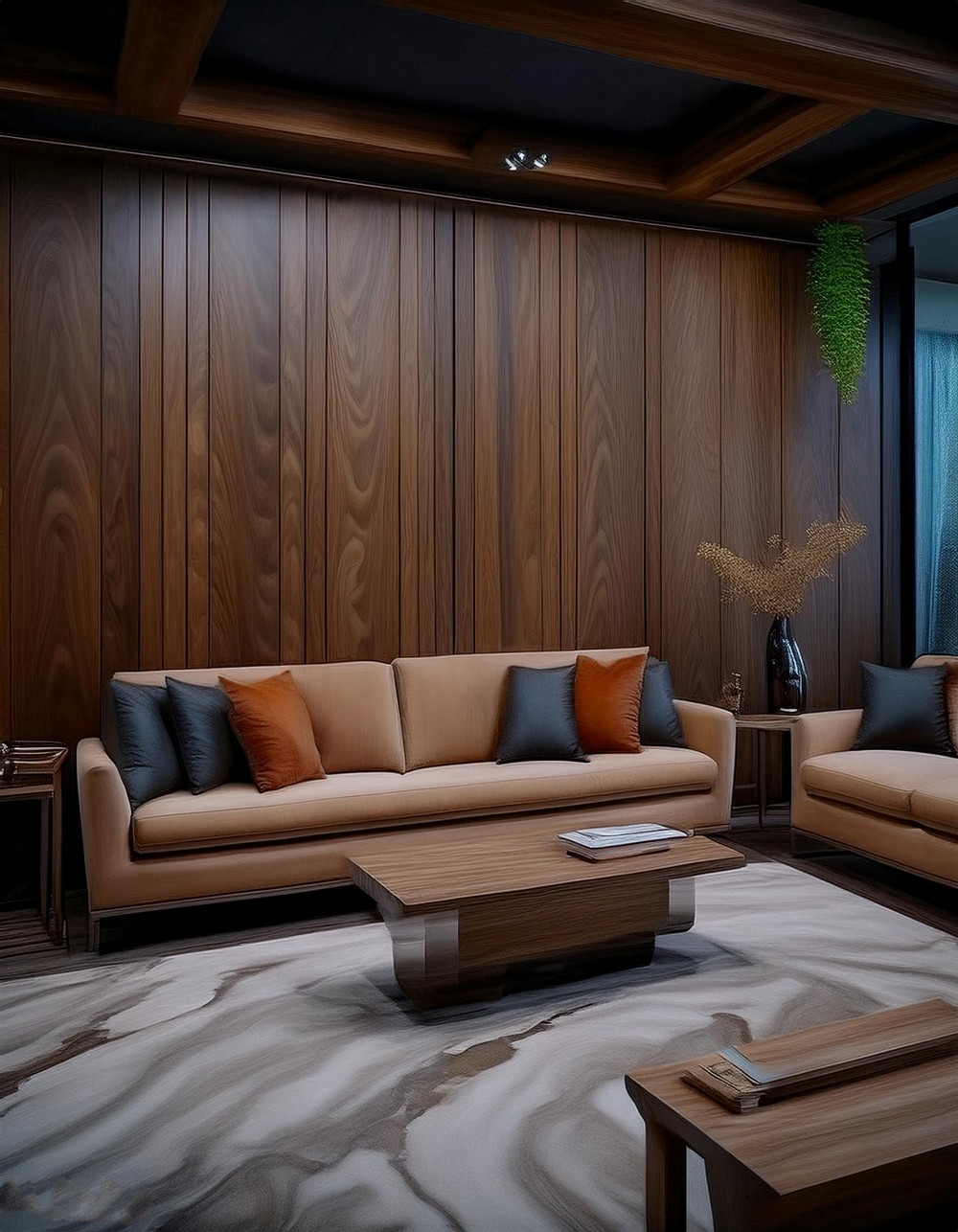 Rich Dark Wood Paneling