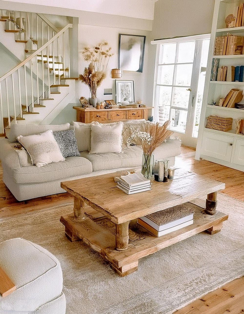 Rustic Coffee Table Centerpiece