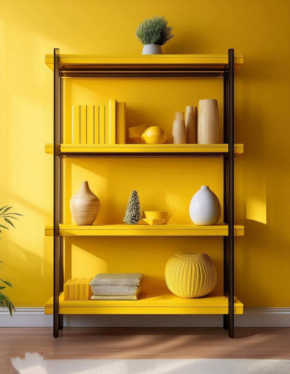 Yellow Shelving