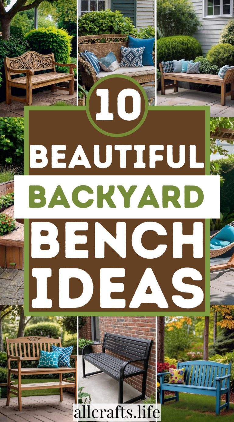 10 Beautiful & Classical Backyard Bench Ideas - All Crafts