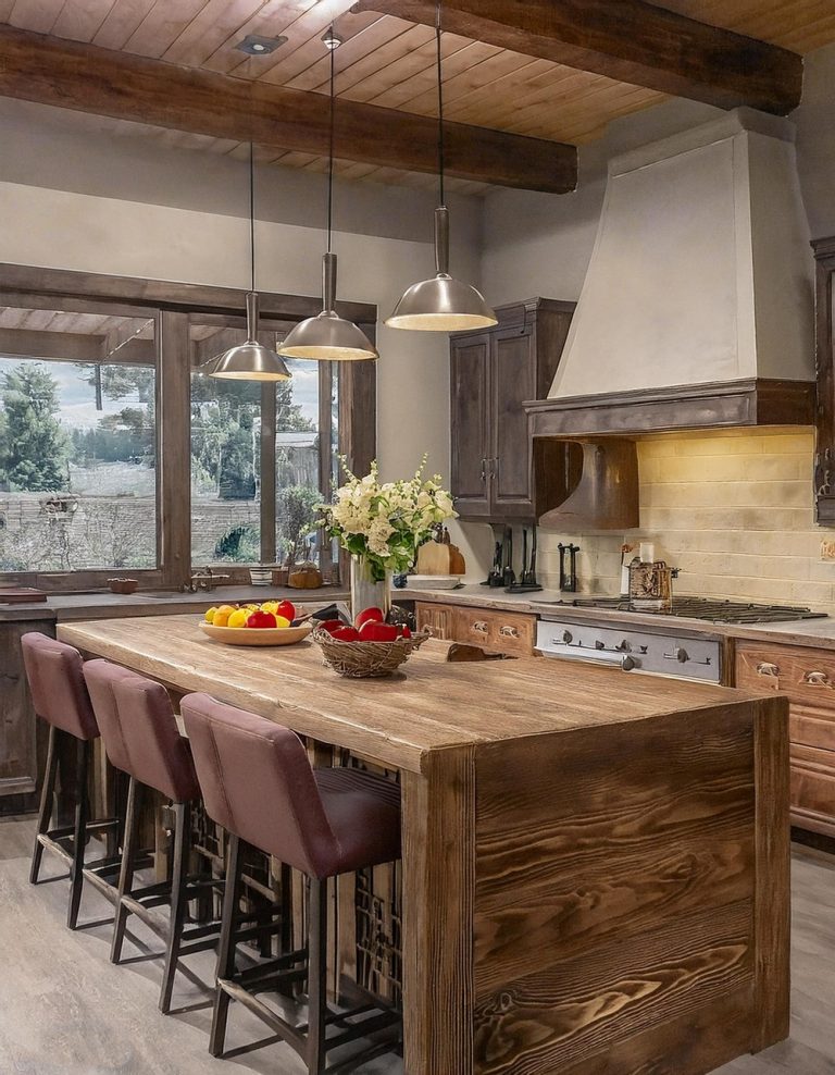 10 Super Stylized Modern Mountain Home Kitchen Ideas - All Crafts