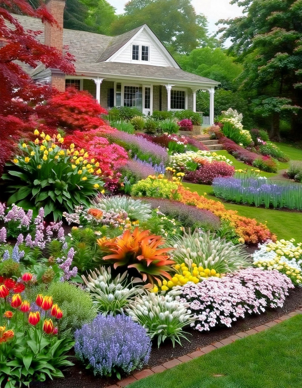 Colorful Cottage Garden