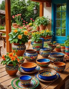 Colorful Mexican Pottery