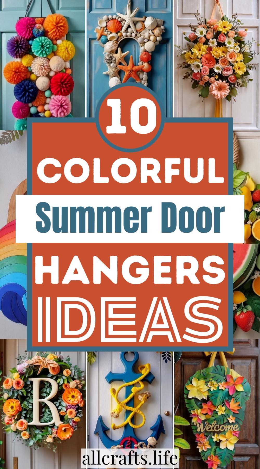 Colorful Summer Door Hangers Ideas