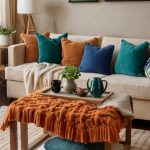 Cozy Throws and Pillows in Rich Colors