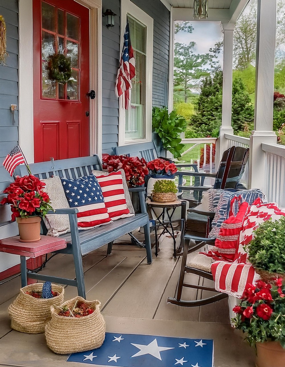 Create a Patriotic Porch