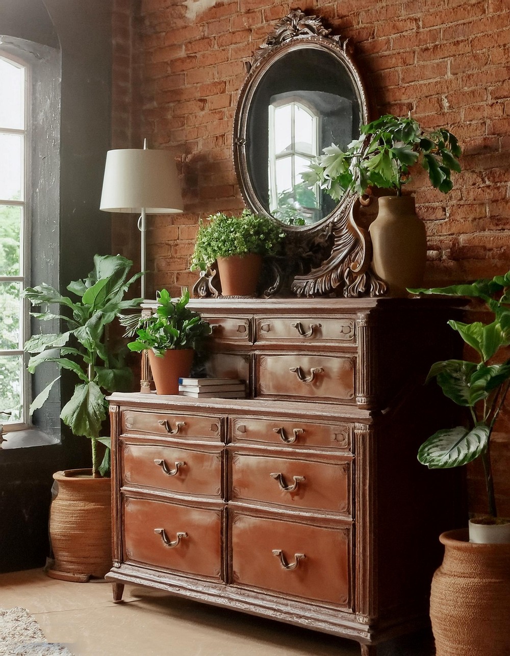 Earthenware-Inspired Terracotta Dressers