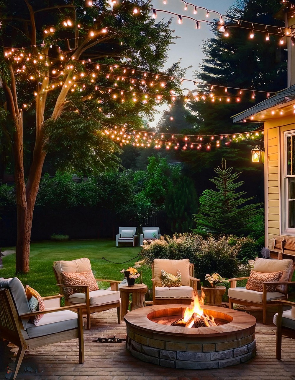 Fire Pit and Seating Area