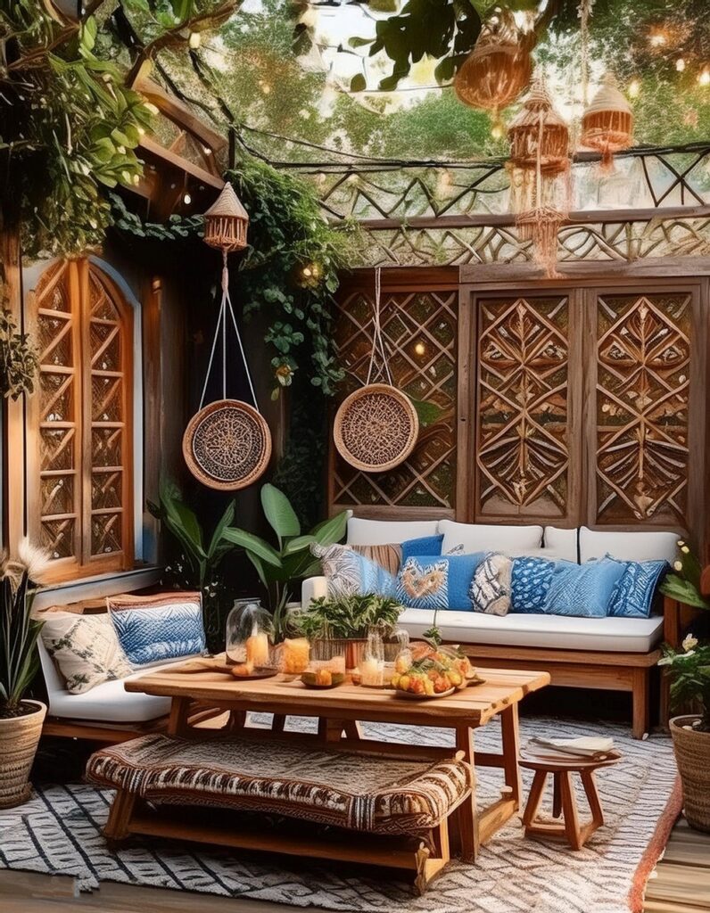 10 Best Stylizing Boho Style Outdoor Dining Ideas - All Crafts