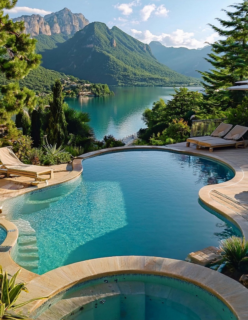 Infinity Pool and Hot Tub