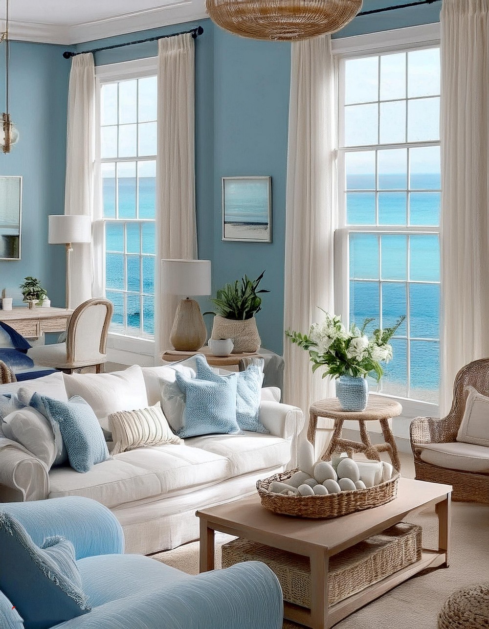 Light Blue and Crisp White Color Scheme