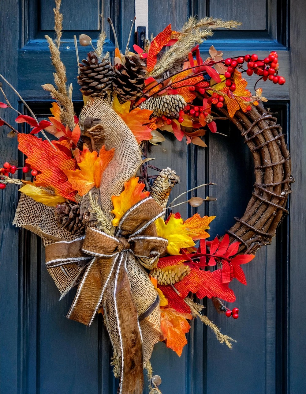 Make a Fall-inspired Wreath for Your Front Door