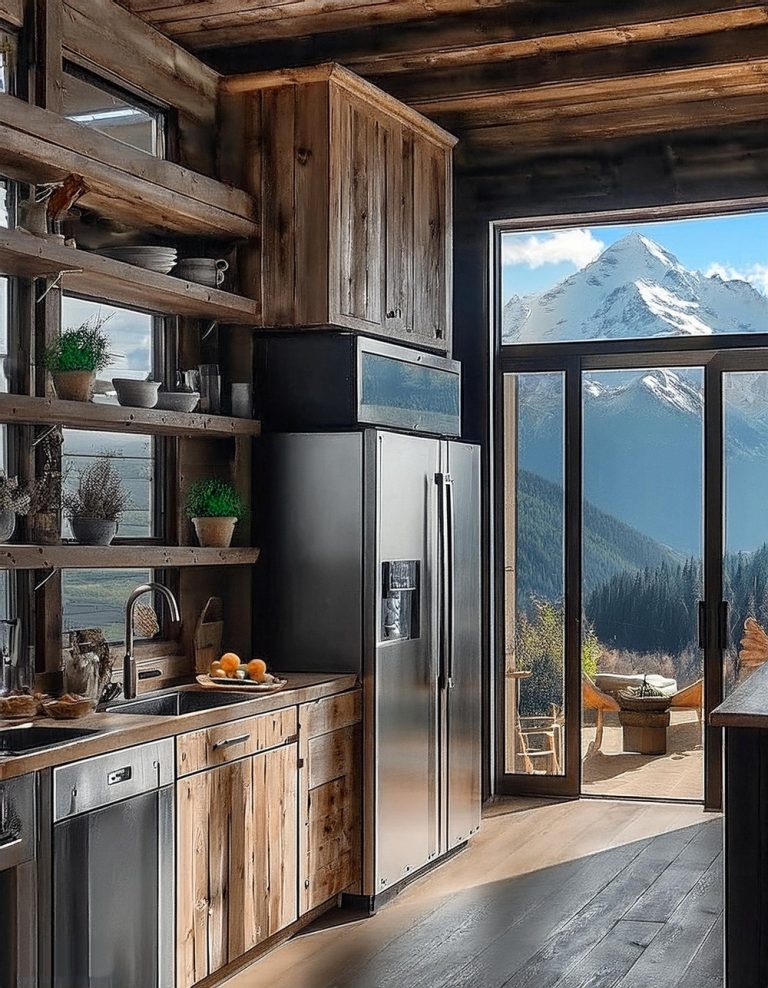 10 Super Stylized Modern Mountain Home Kitchen Ideas - All Crafts