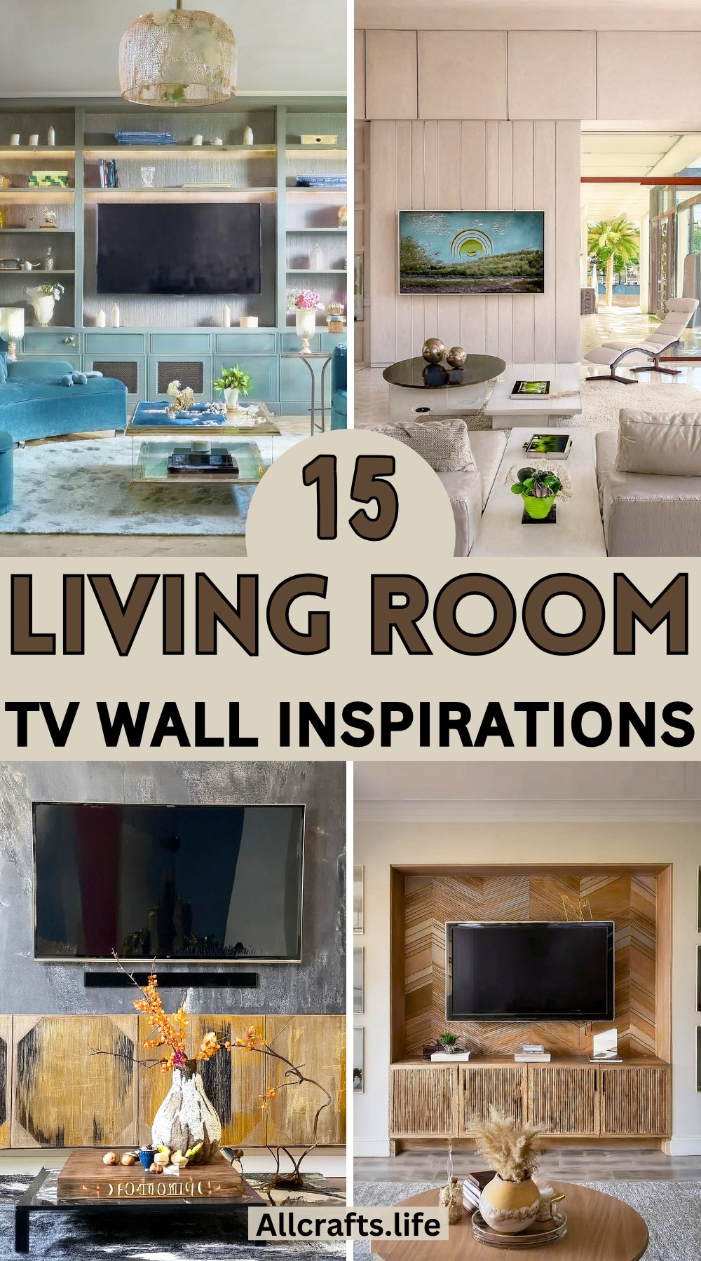 Modern Living Room TV Wall Ideas