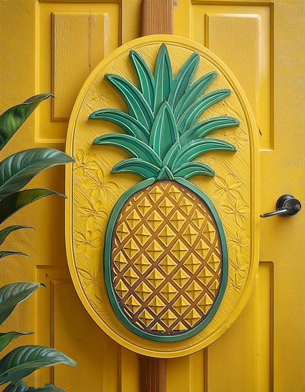 Pineapple Welcome Mat Hanger