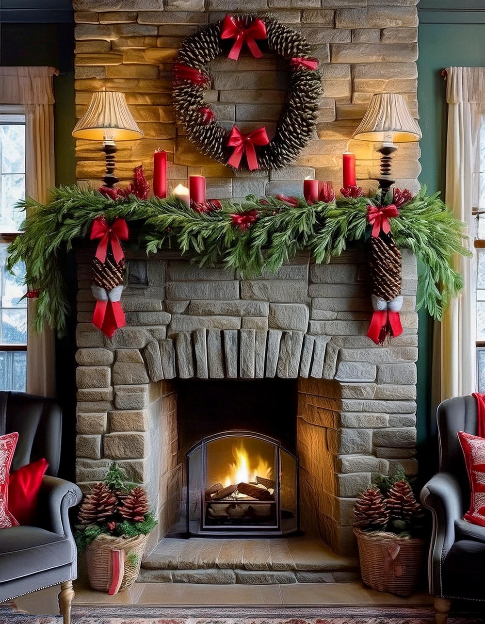 Pinecone Wreath