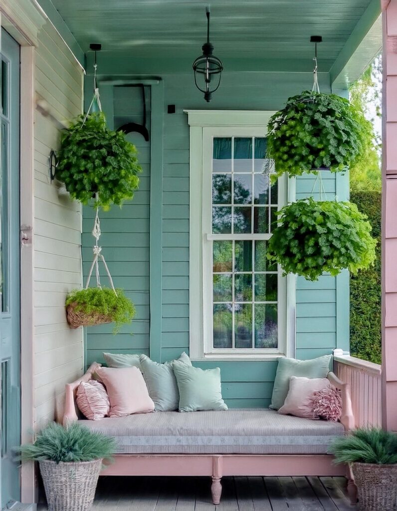 10 Decent Looking Green Summer Front Porch Decor Ideas - All Crafts