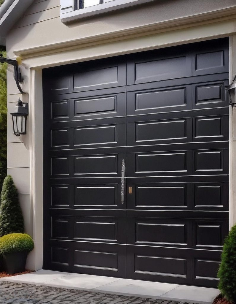10 Sleek Looking Black Garage Doors Ideas - All Crafts