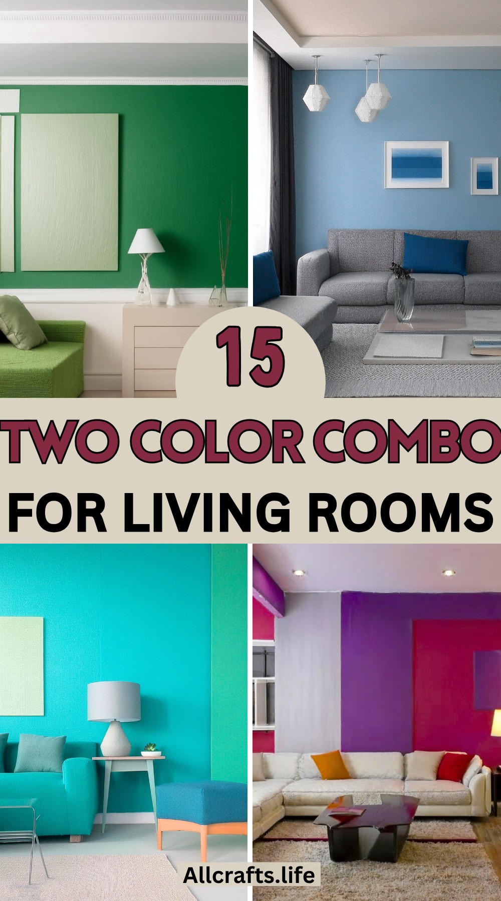 Best Two Color Combination For Living Room Ideas